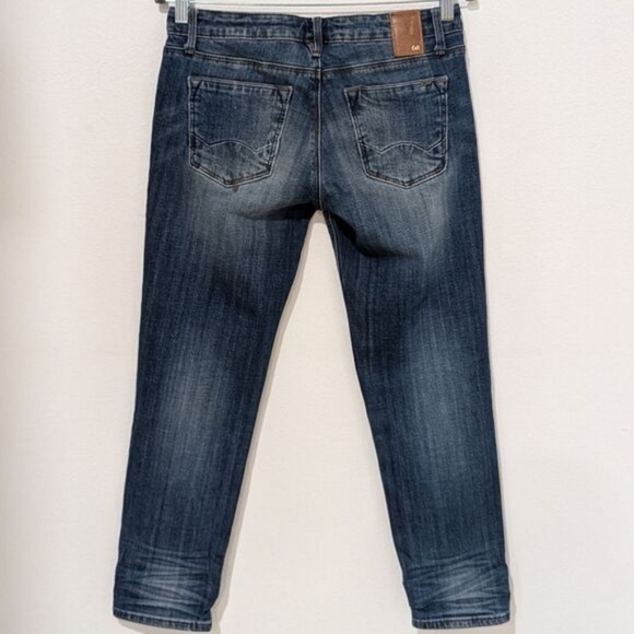 Cult of Individuality Medium Wash Straight Leg Denim Rogan Capri Jeans Size 28 - Picture 3 of 13